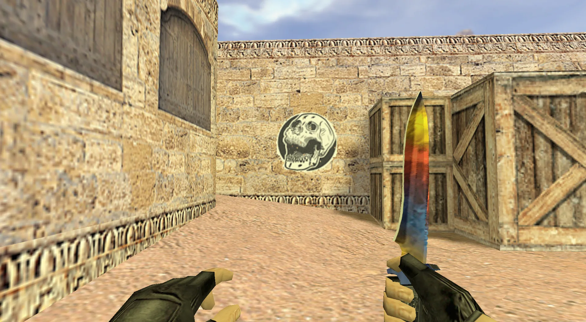 Скриншот Граффити «Открытый череп» для CS 1.6 - Скачать и Установить