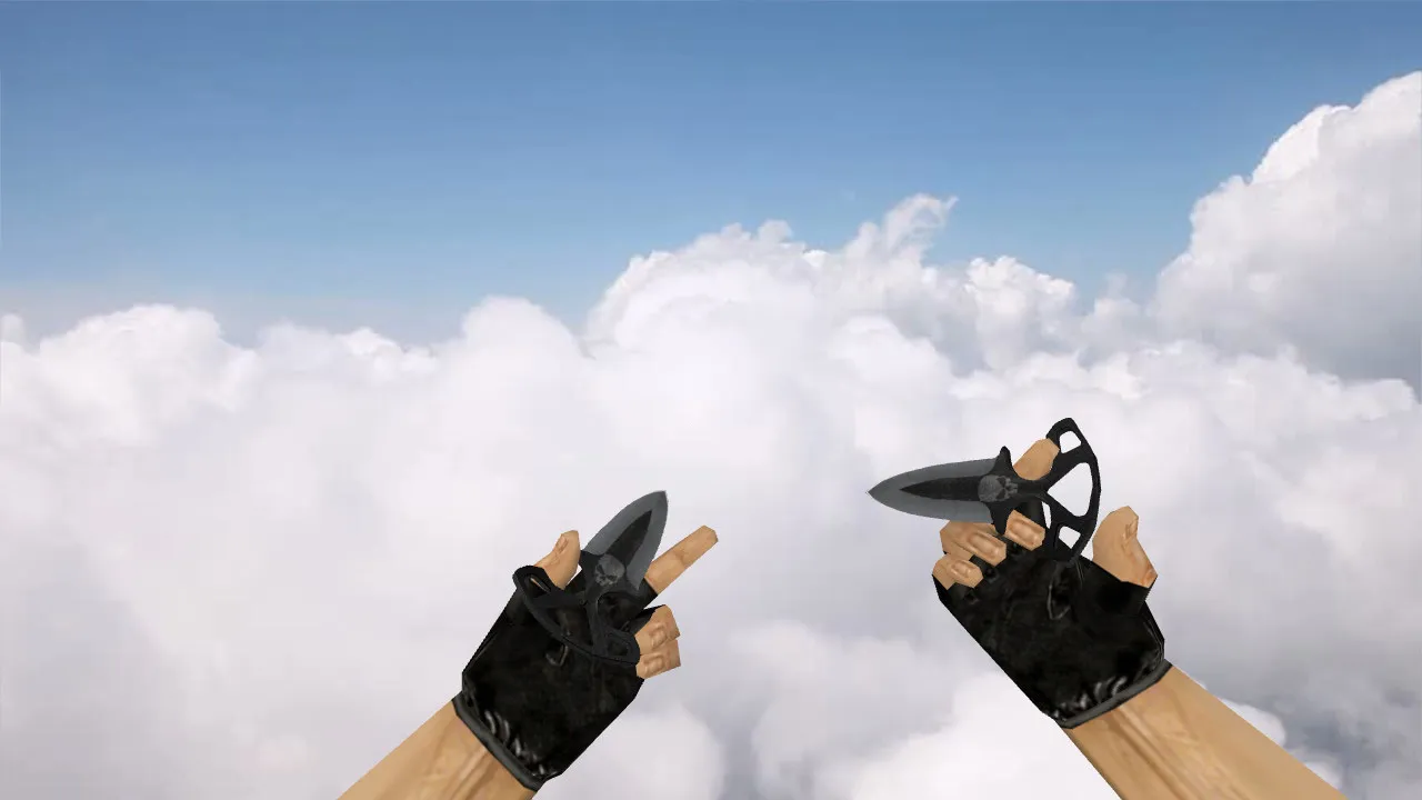 Скриншот Shadow Daggers Vanilla ножи v_model/p_model/w_model со звуками, анимацией осмотра и качественными текстурами для CS 1.6