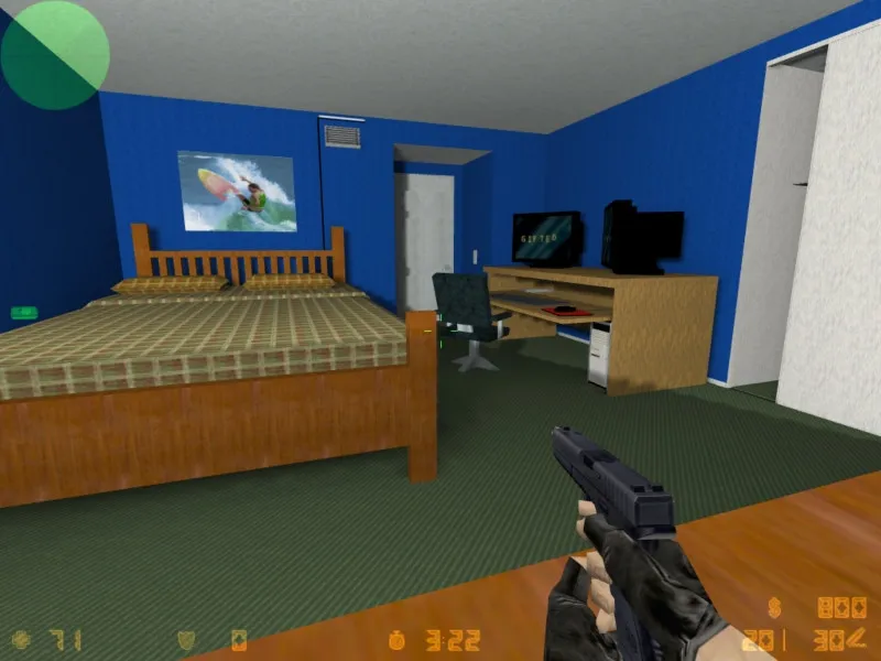 Скриншот Карта «de_neonsroom» для CS 1.6