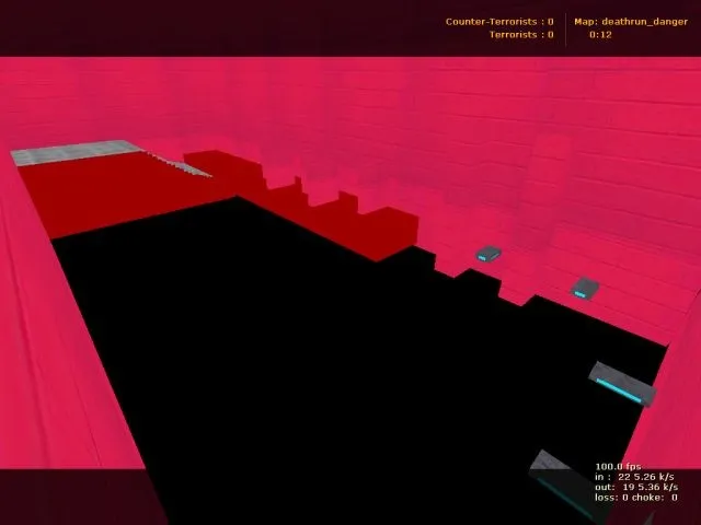 Скриншот  Скачать карту deathrun_danger для CS 1.6: трамплины, ловушки, точки, .nav и оптимизация под сервер