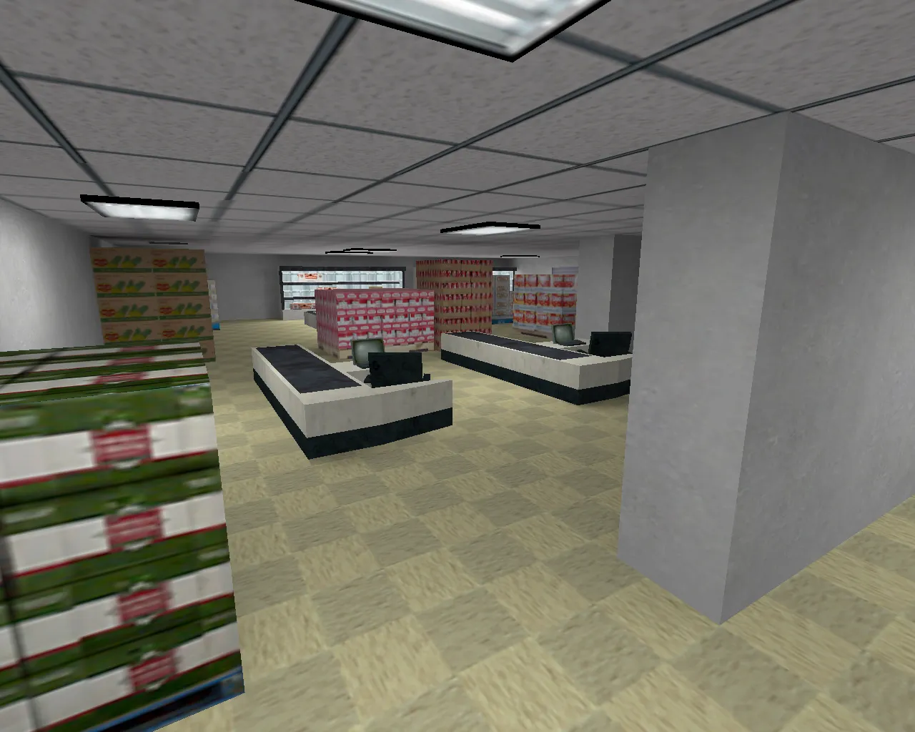 Скриншот Карта «de_lidl» для CS 1.6