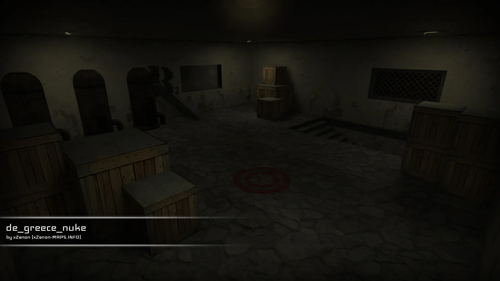 Скриншот  Карта de_greece_nuke_b3 для CS 1.6: точки, маршруты, .nav для ботов и оптимизация wpoly/epoly