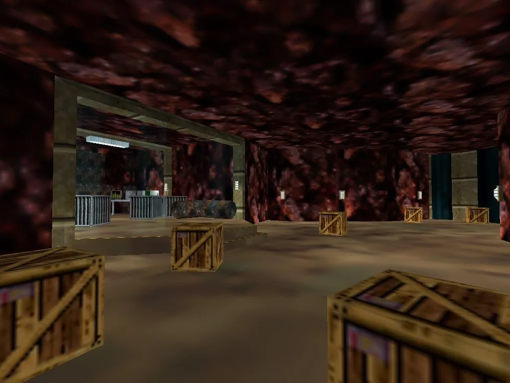 Скриншот  Карта ge_caverns для CS 1.6: подробное описание и тактики