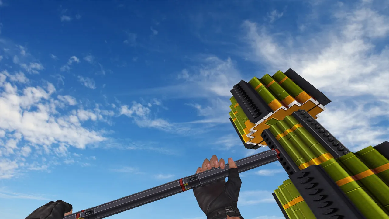 Скриншот Модель ножа «Warhammer Lego» для CS 1.6: v_ и p_ модели, звуки, анимация осмотра и текстуры