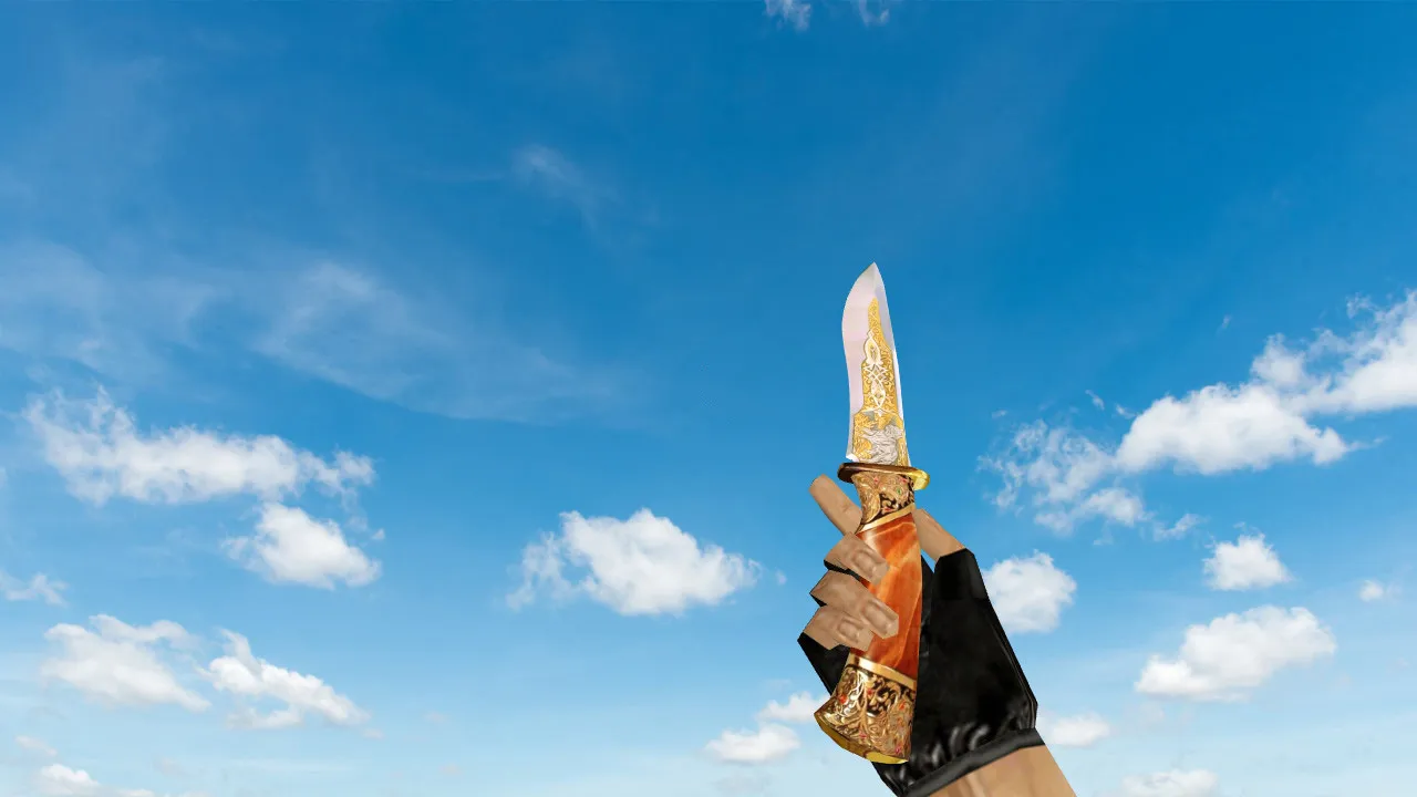 Скриншот Модель ножа Wolf Sight Blade для CS 1.6: v_/p_/w_ модели, звуки, анимация осмотра, качество текстур