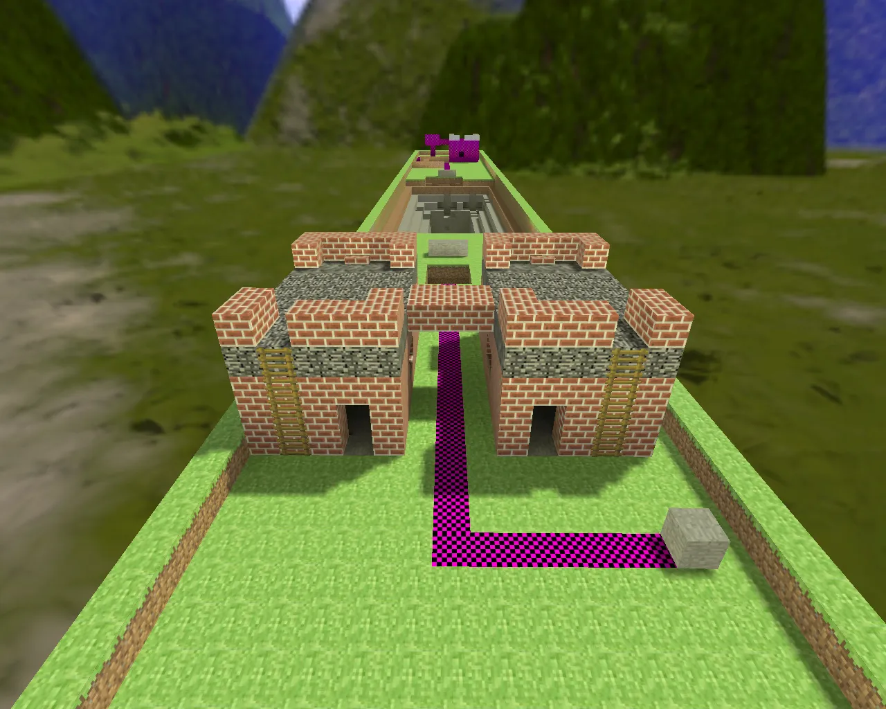 Скриншот  Карта awp_minecraft для CS 1.6: точки под AWP, .nav для ботов и оптимизация wpoly/epoly