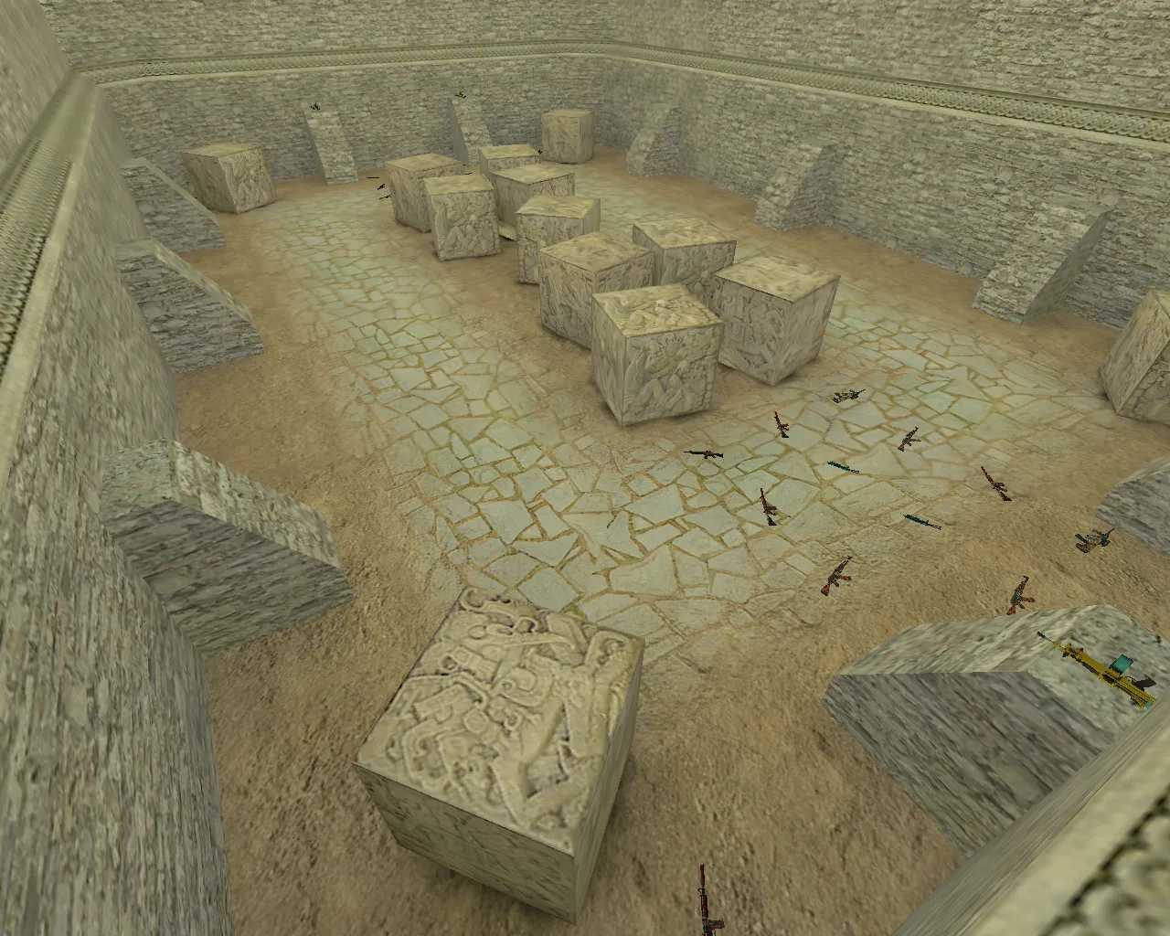 Скриншот  aim_aztecplace — AIM карта для CS 1.6: точки, маршруты, настройки сервера, .nav и оптимизация