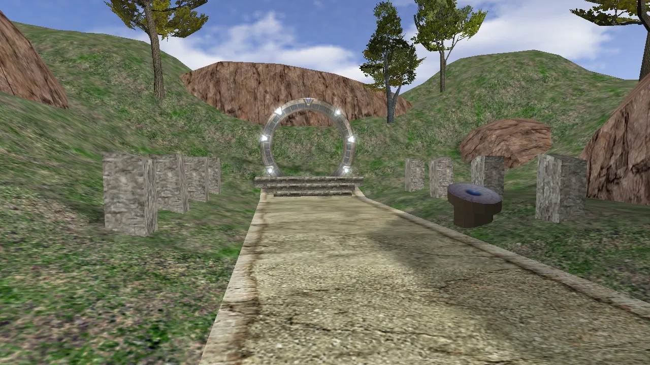 Скриншот  Карта de_stargate_atlantis для CS 1.6 - Тактическое сражение в мире Атлантиды