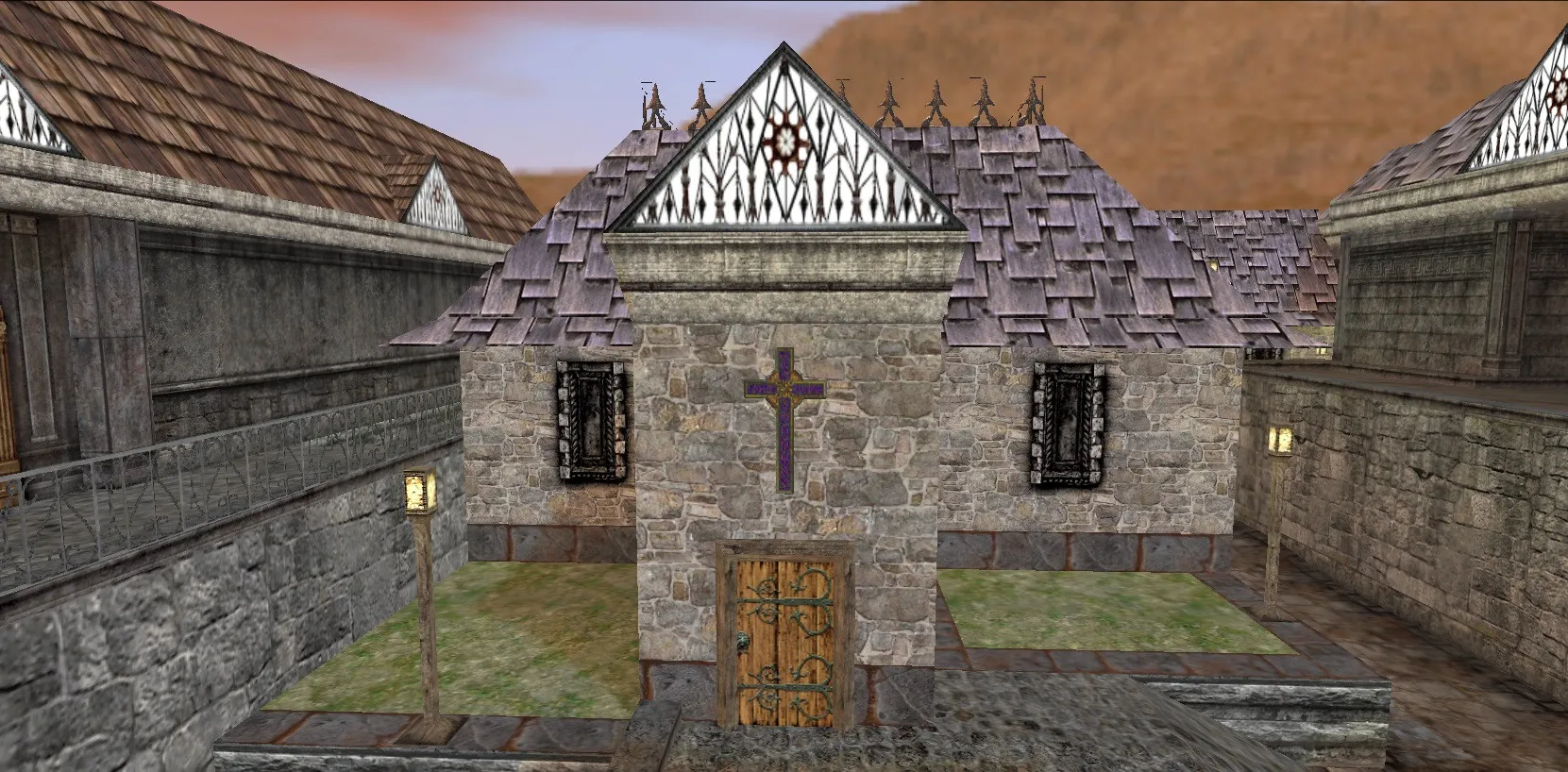 Скриншот  de_forsaken карта для CS 1.6: точки, маршруты, оптимизация, .nav для ботов и настройки под серв