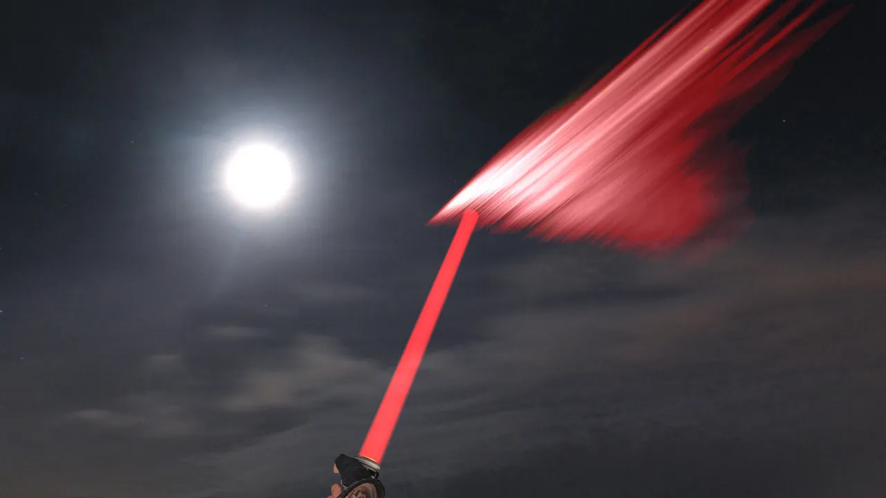 Скриншот Модель ножа «Red Lightsaber» v_knife для CS 1.6: звуки, анимация осмотра, текстуры и настройка для игры