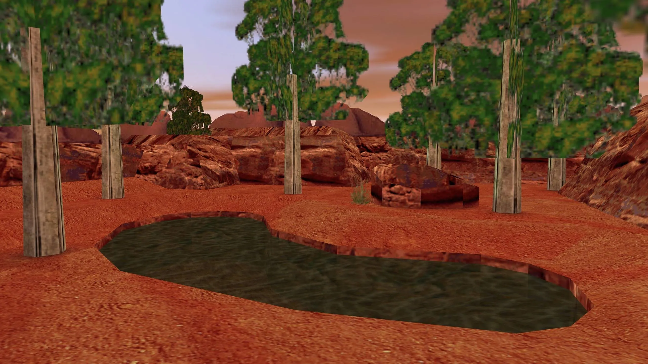 Скриншот  Карта de_outback для CS 1.6: тактические возможности и детали