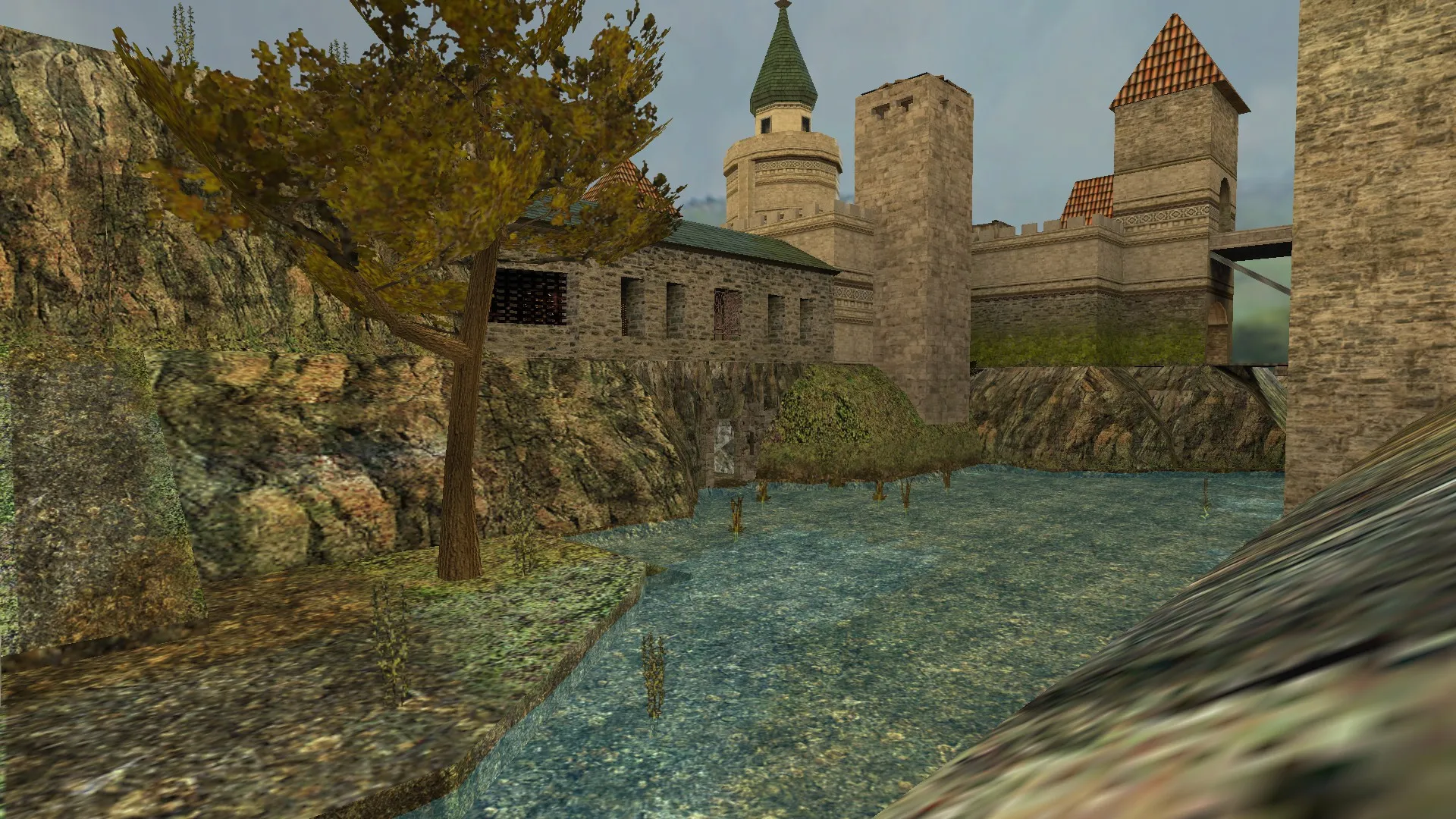 Скриншот Карта fyde_kastle для CS 1.6 - Тактические возможности и особенности