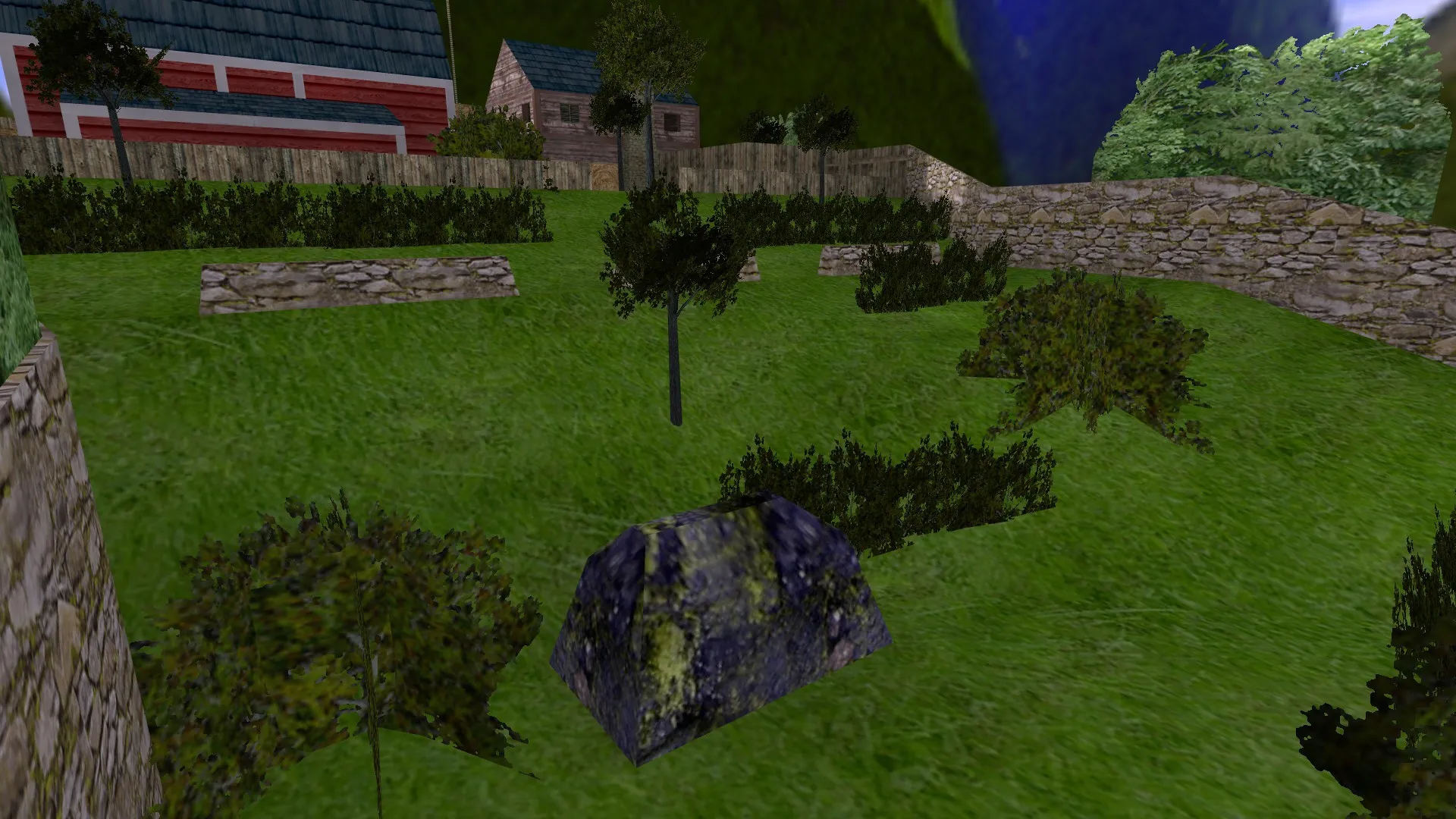 Скриншот  de_farmrush для CS 1.6: карта, точки, .nav, оптимизация и советы для игры