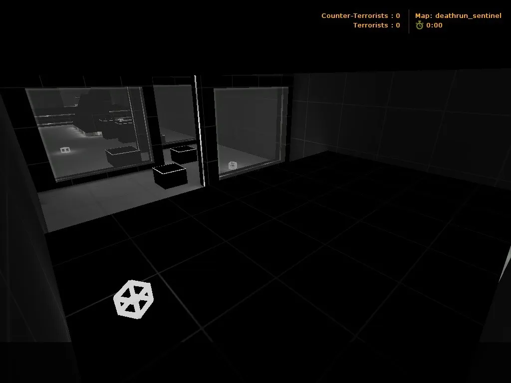 Скриншот  deathrun_sentinel для CS 1.6: тактика за CT/T, точки, .nav для ботов, оптимизация wpoly/epoly