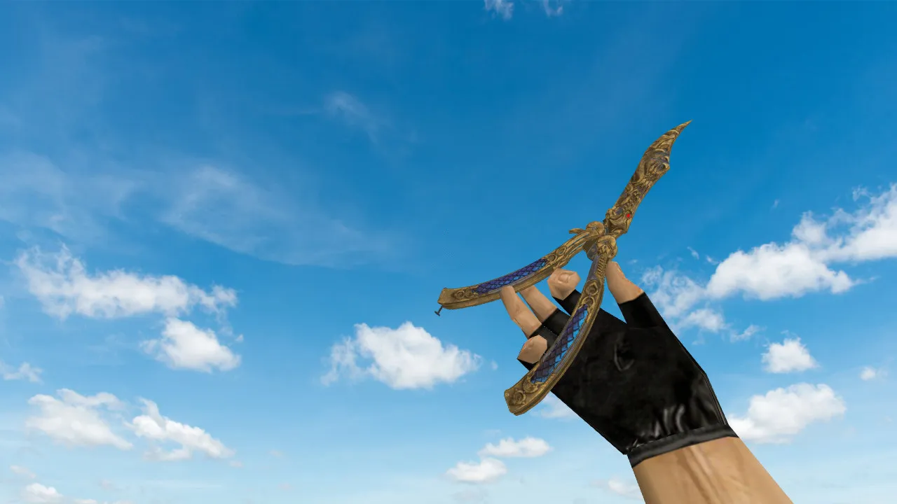 Скриншот Модель Butterfly Knife Dragonian v_ для CS 1.6: качество текстур, анимация осмотра, звуки и сборка без вирусов