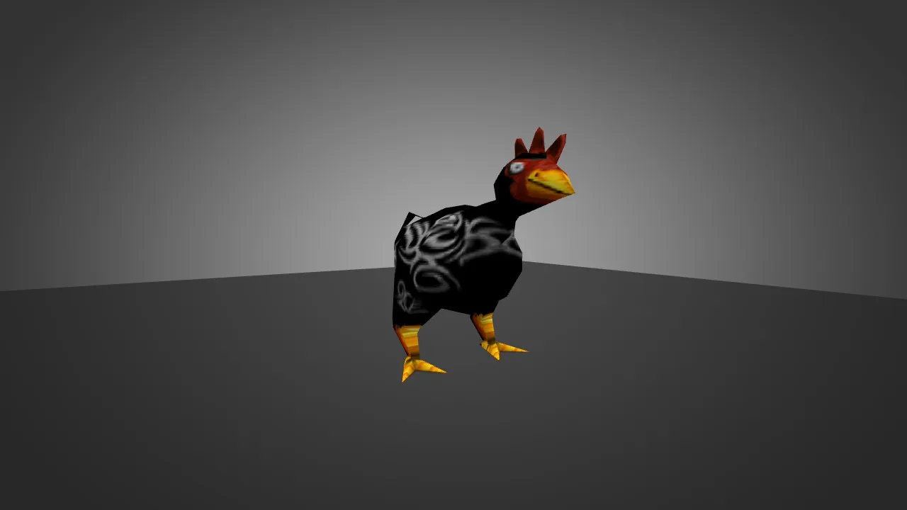 Скриншот Модель «Chicken Black with Tattoo» для CS 1.6 - Уникальный скин