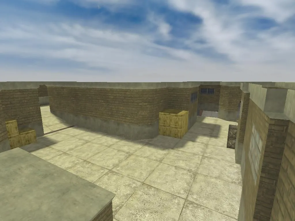 Скриншот  Карта de_brick_zone для CS 1.6: установка, настройка, .nav для ботов и советы по раундам