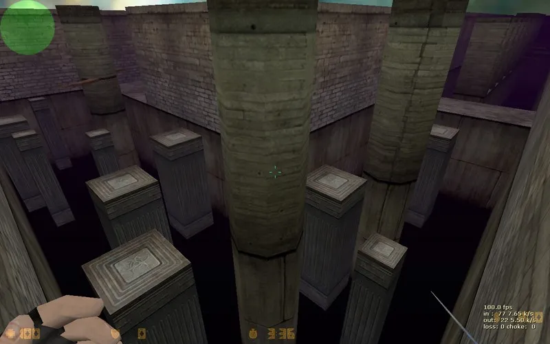 Скриншот  deathrun_impasable для CS 1.6: тактика Т/КТ, точки, боты и оптимизация карты