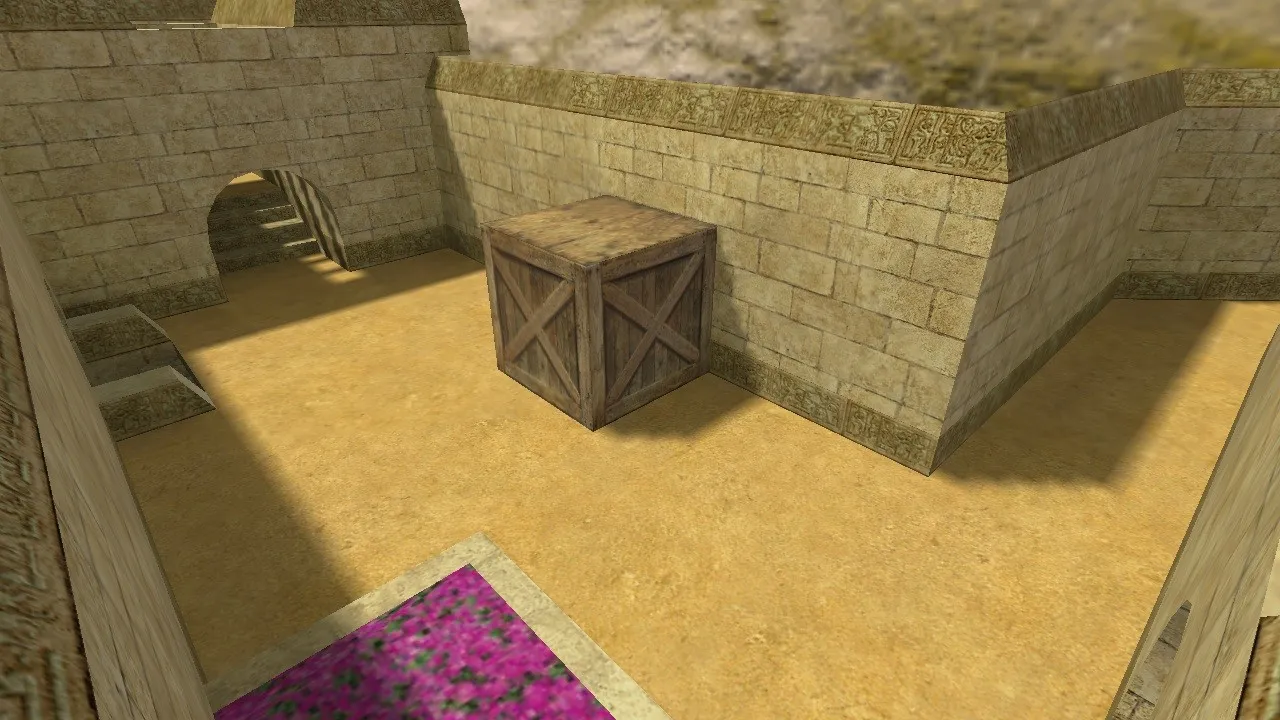 Скриншот Карта de_dustlands2 для CS 1.6: баланс сторон, точки, .nav и оптимизация wpoly/epoly