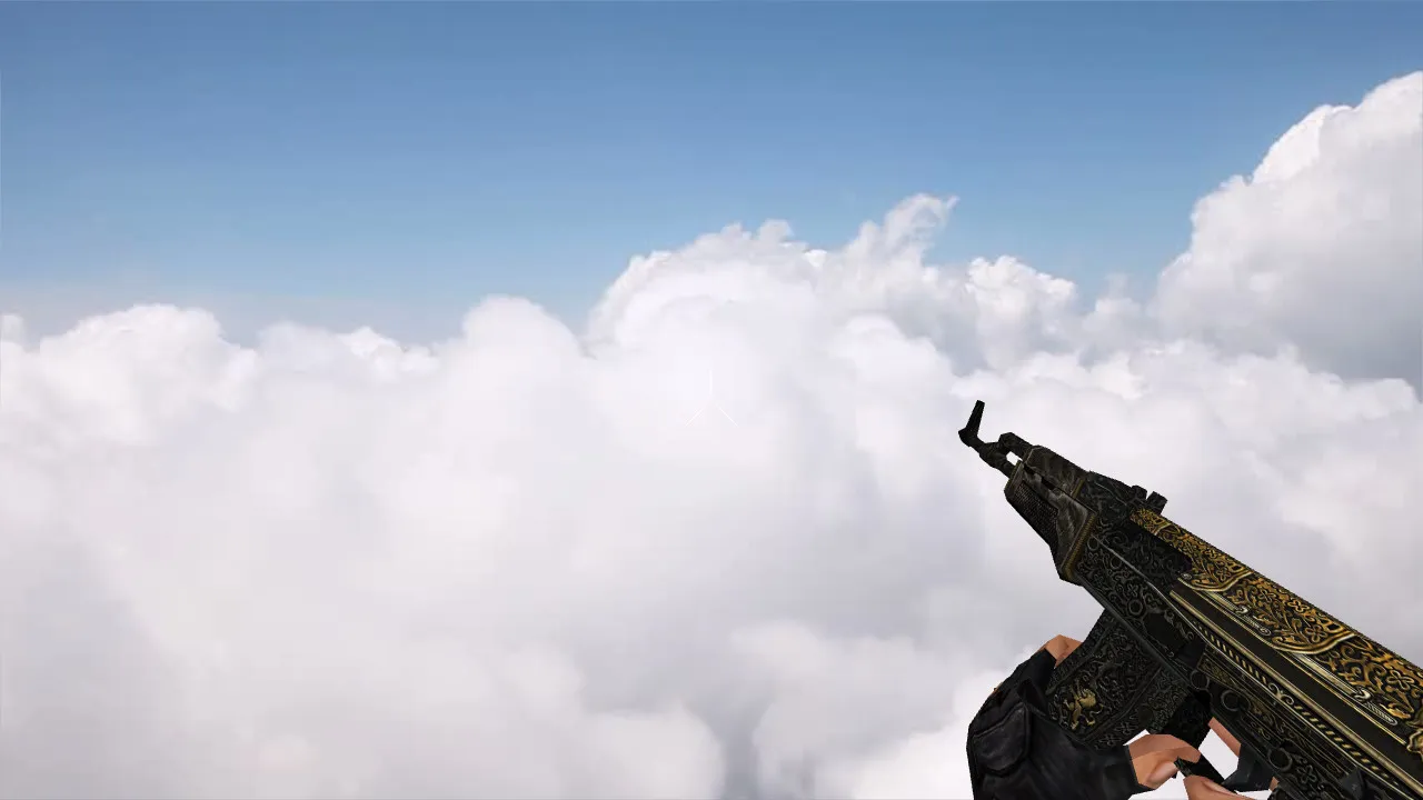 Скриншот Модель v_ak47 «Pride» для CS 1.6: p_ak47, w_ak47, звуки, анимация осмотра и качество текстур