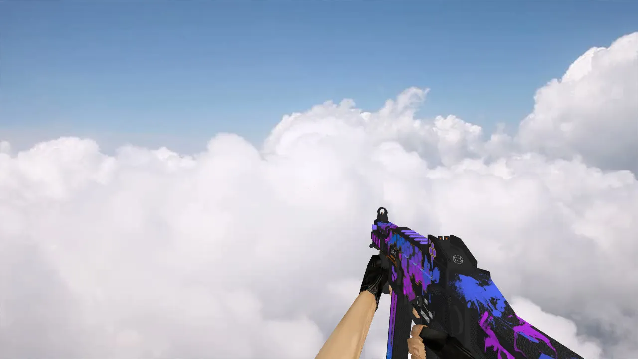 Скриншот Модель «UMP-45 Cyberpunk» для CS 1.6 - Доступные текстуры и звуки