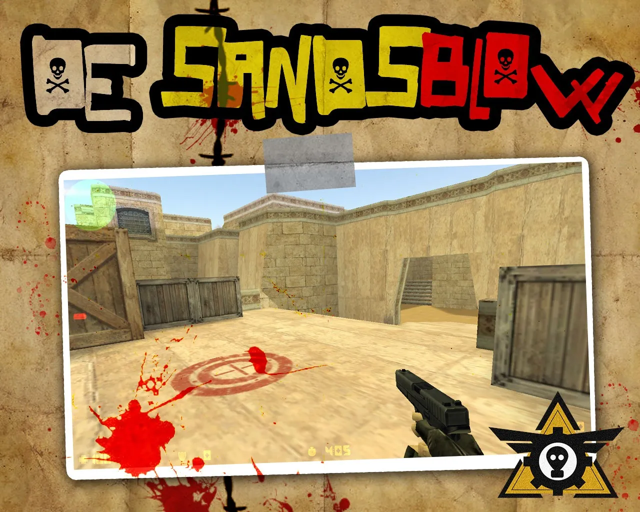 Скриншот  Карта de_sandsblow для CS 1.6 - тактика и секреты