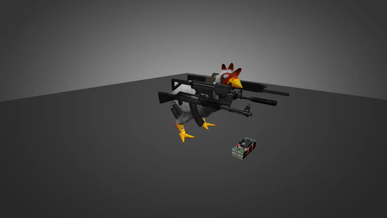 Скриншот Модель «Die-Hard Chicken1» для CS 1.6 - Уникальный скин для игроков