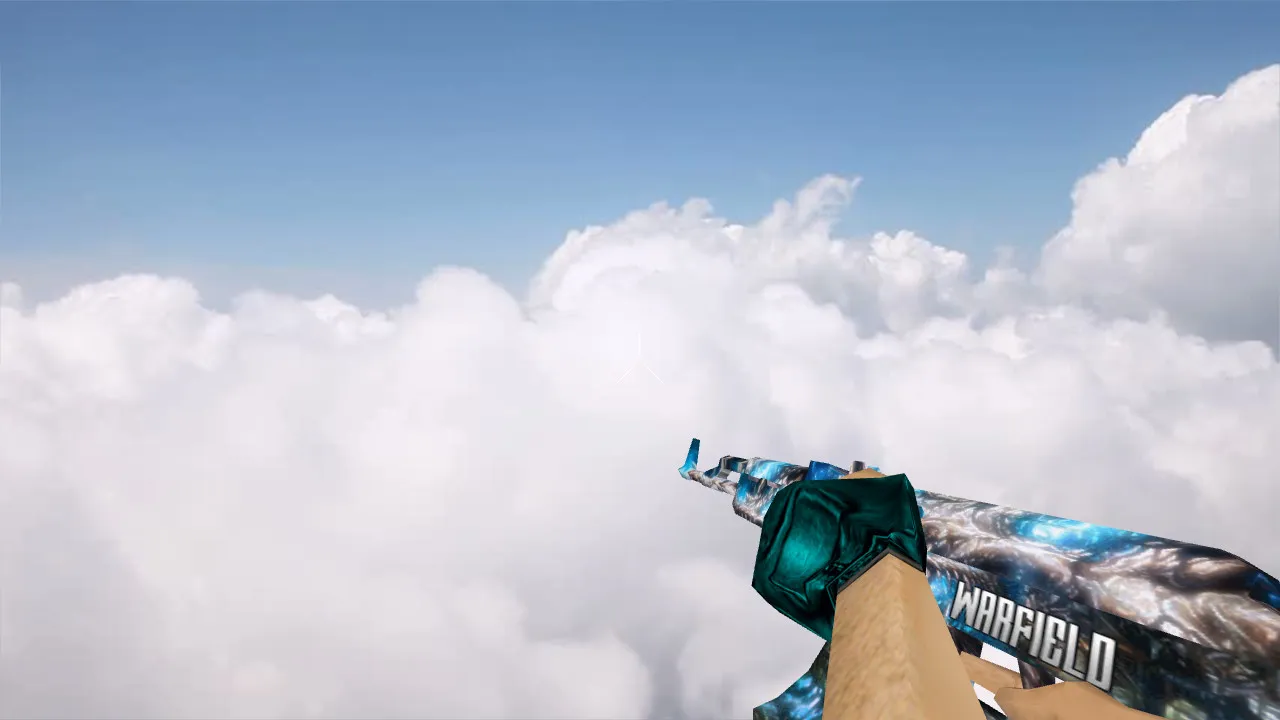 Скриншот Модель «AK47 Blue Bones» v_ для CS 1.6: p_ и w_ файлы, звуки, анимация осмотра и нормальные текстуры