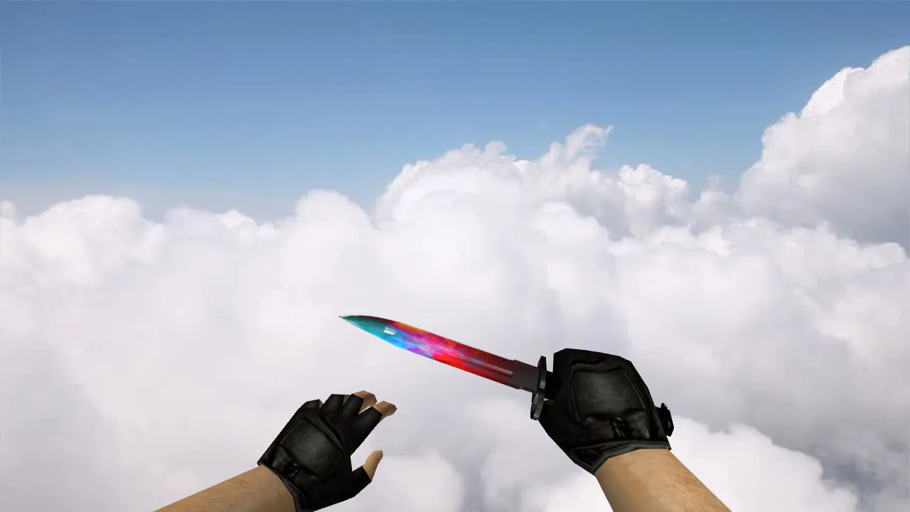 Скриншот Модель ножа «Bayonet Prohibition» для CS 1.6: v_, p_, w_ модели, звук, анимация осмотра и качество текстур