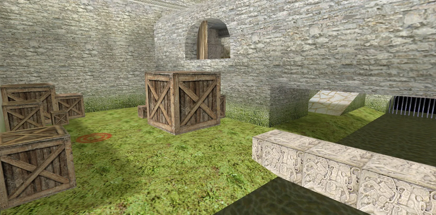 Скриншот Карта de_acteks для CS 1.6: точки, раунды, .nav для ботов и оптимизация wpoly/epoly