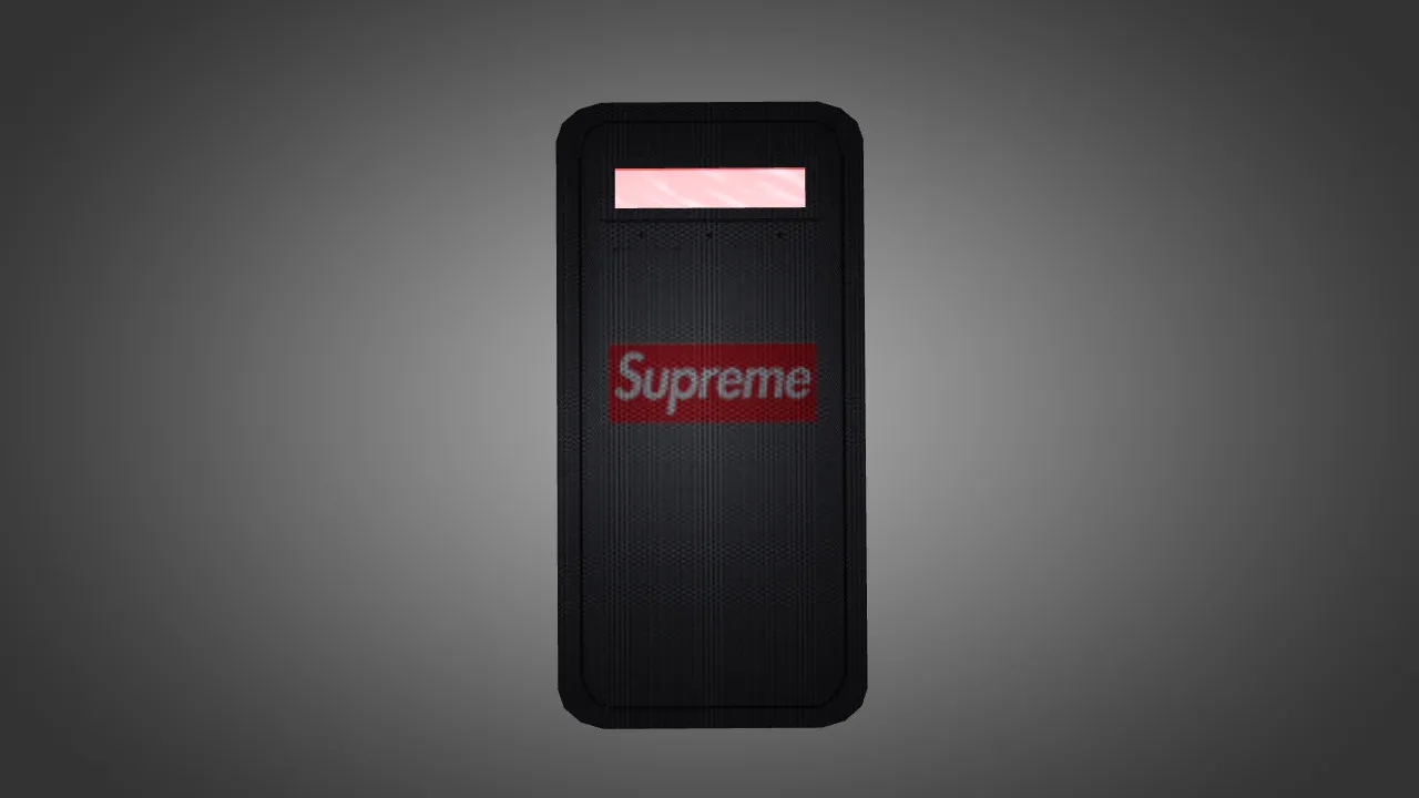 Скриншот Модель «Supreme Shield» для CS 1.6: v_/p_/w_ щит, звуки, анимация осмотра и текстуры