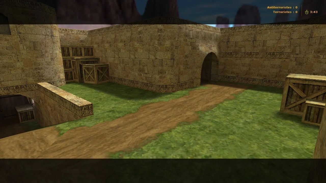 Скриншот  de_dust2x карта для CS 1.6: баланс сторон, тактика точек, оптимизация и .nav для ботов