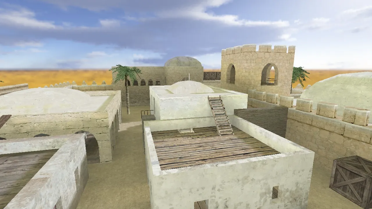 Скриншот  Карта de_emir для CS 1.6: тактика за терр и спецназ, точки, .nav и оптимизация wpoly/epoly