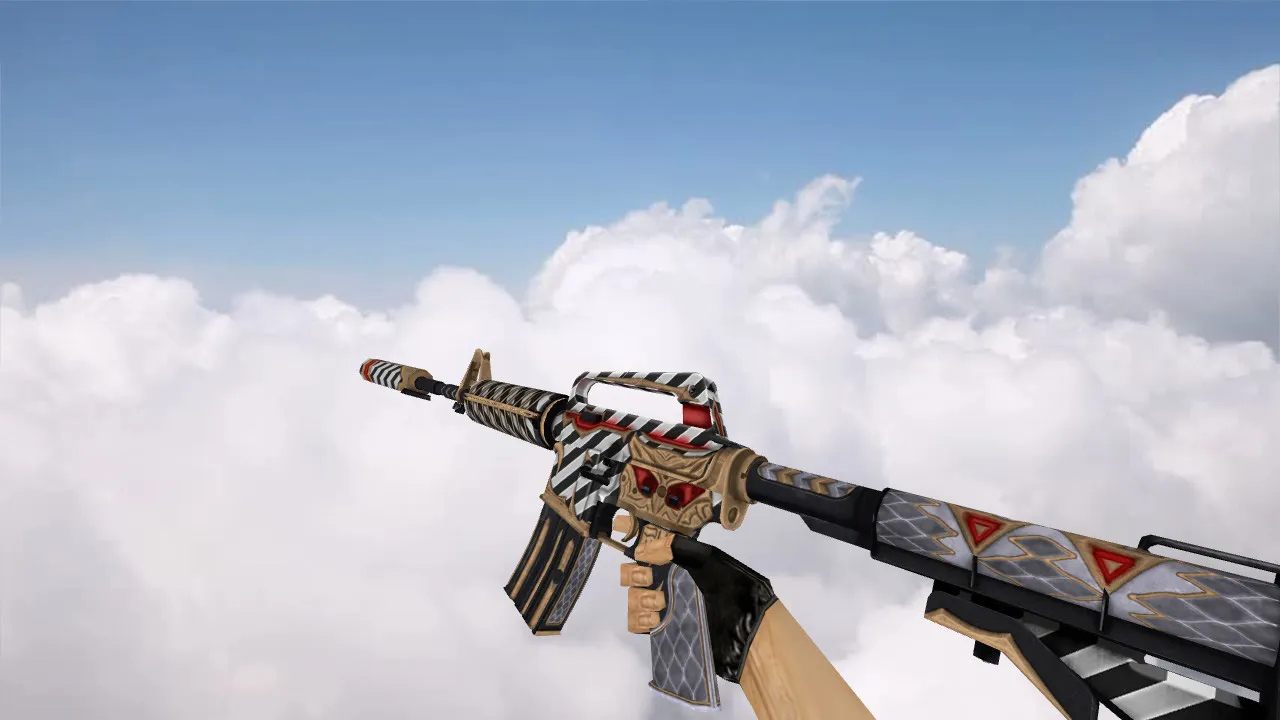 Скриншот Модель M4A1 Faust для CS 1.6: v_, p_, w_ файлы, звуки, анимация осмотра, текстуры и качество