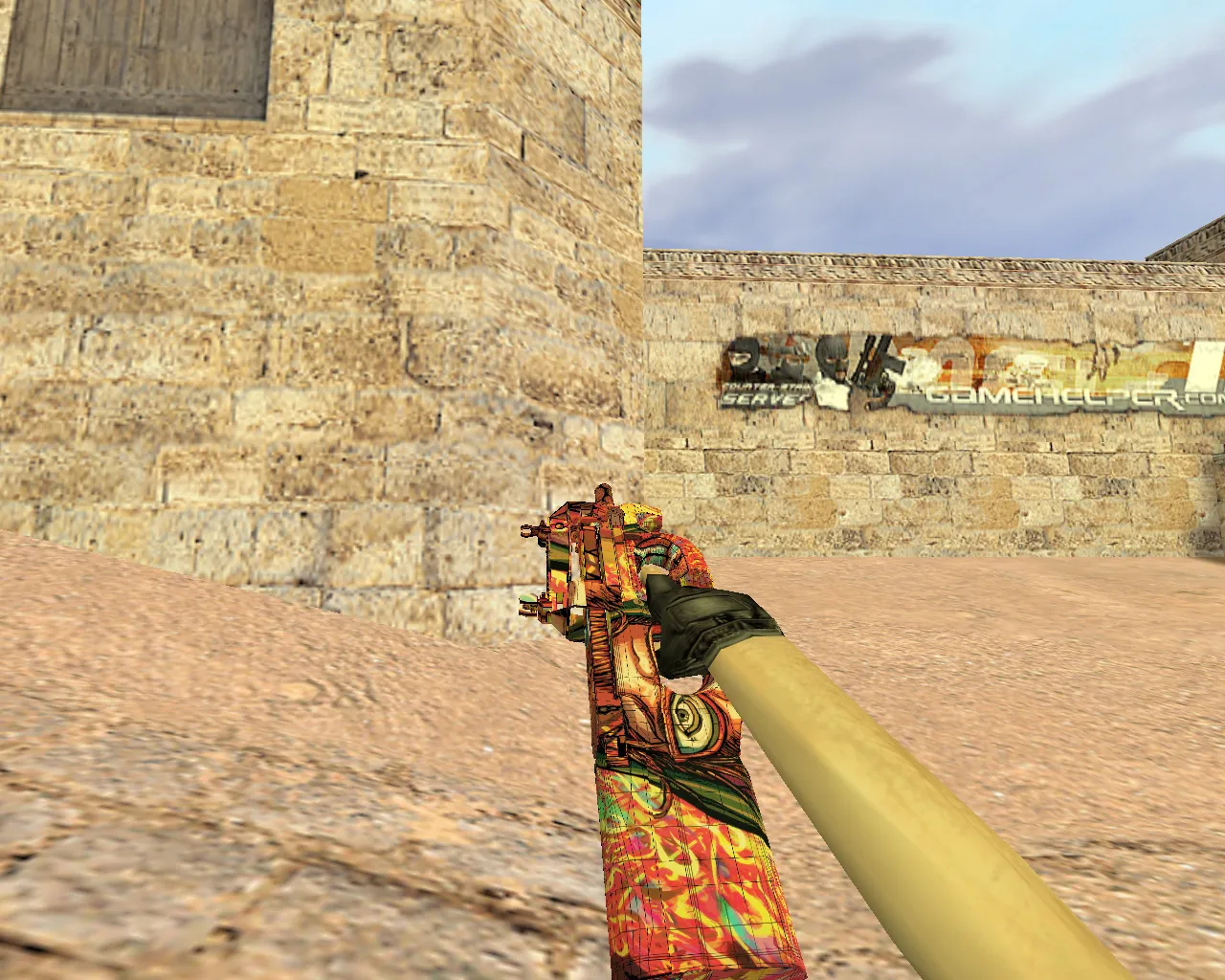 Скриншот Модель «P90 Незнакомец» для CS 1.6 - Уникальное оружие