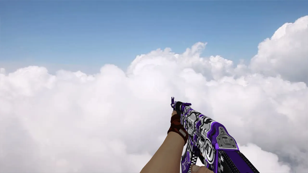 Скриншот Модель «AK-47 Demolition Purple» для CS 1.6 - Качественные текстуры и анимация