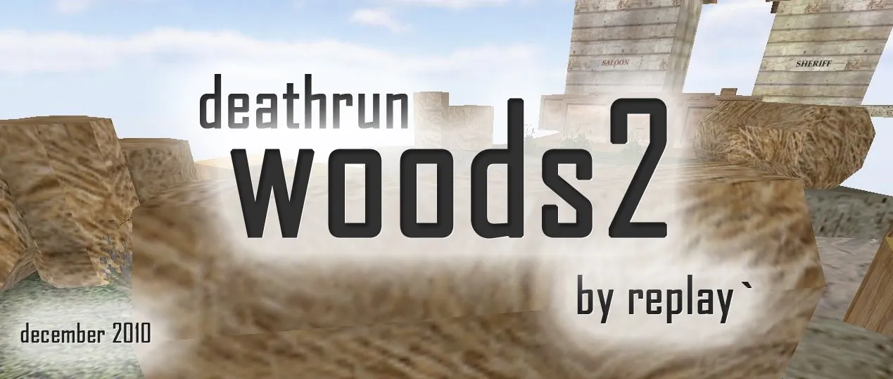 Скриншот  deathrun_woods2 карта для CS 1.6: тактика за терроров и CT, точки, .nav, оптимизация wpoly/epoly
