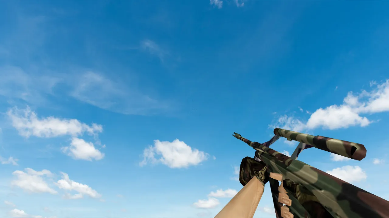 Скриншот Пак моделей оружия «Полный пак камуфляж оружия» для CS 1.6: v_, p_, w_ модели, звуки, анимация осмотра