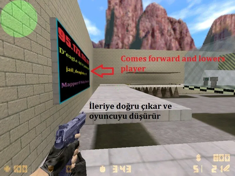 Скриншот  deathrun_galaxy_v1 для CS 1.6: карта deathrun, точки, боты с .nav, оптимизация wpoly/epoly