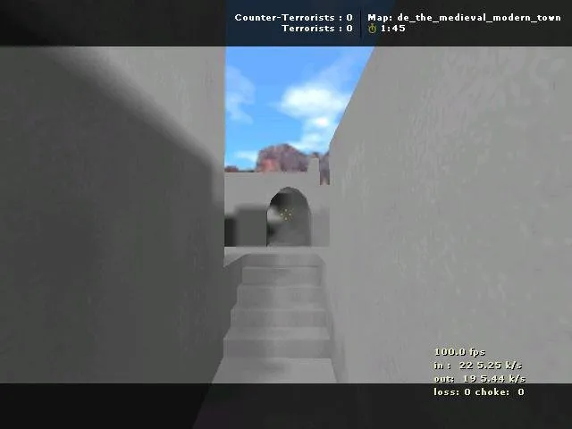 Скриншот Карта de_the_medieval_modern_town для CS 1.6 - Скачать и Играйте