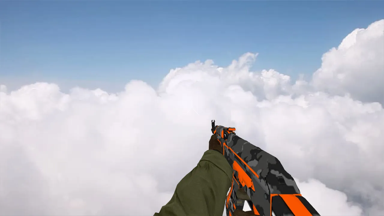 Скриншот Модель «AK-47 Vanquish» (v_ / p_ / w_) для CS 1.6: звуки, анимация осмотра, текстуры и настройка