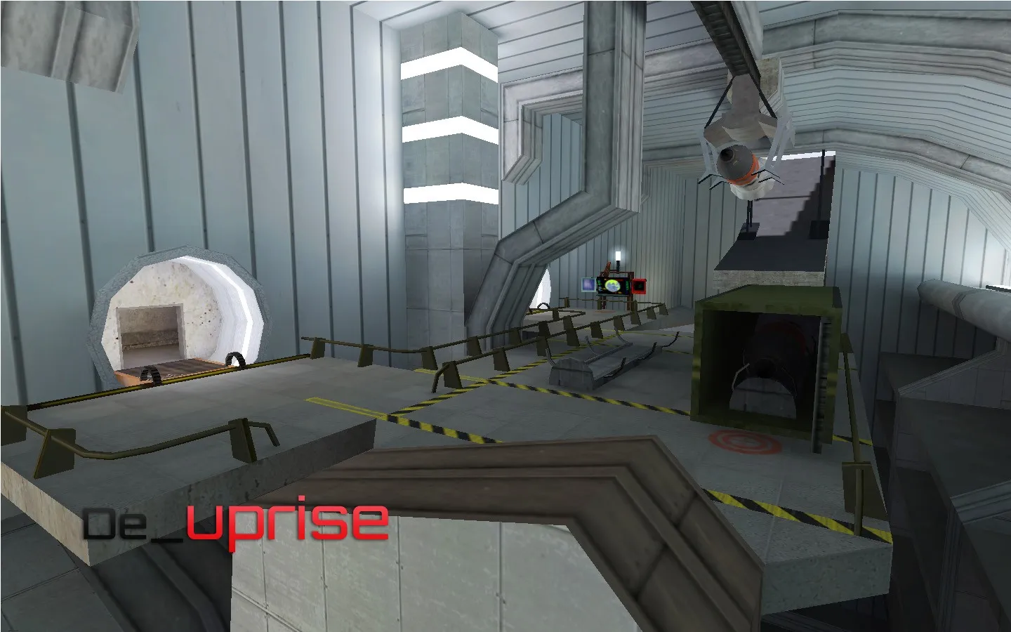 Скриншот Карта de_uprise для Counter-Strike 1.6: Тактические преимущества и особенности