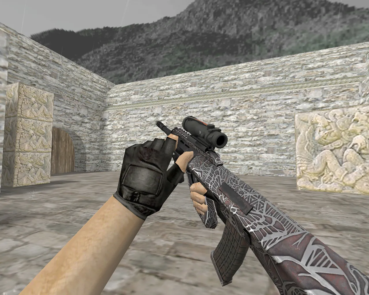 Скриншот AUG | Чума (Plague) для CS 1.6 - Уникальный скин с атмосферой