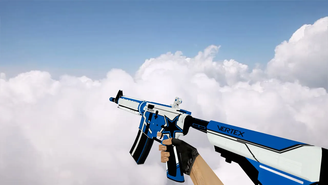 Скриншот Модель «M4A4 Velocity» v_ модель и звуки для CS 1.6: осмотр, текстуры, качество и анимация