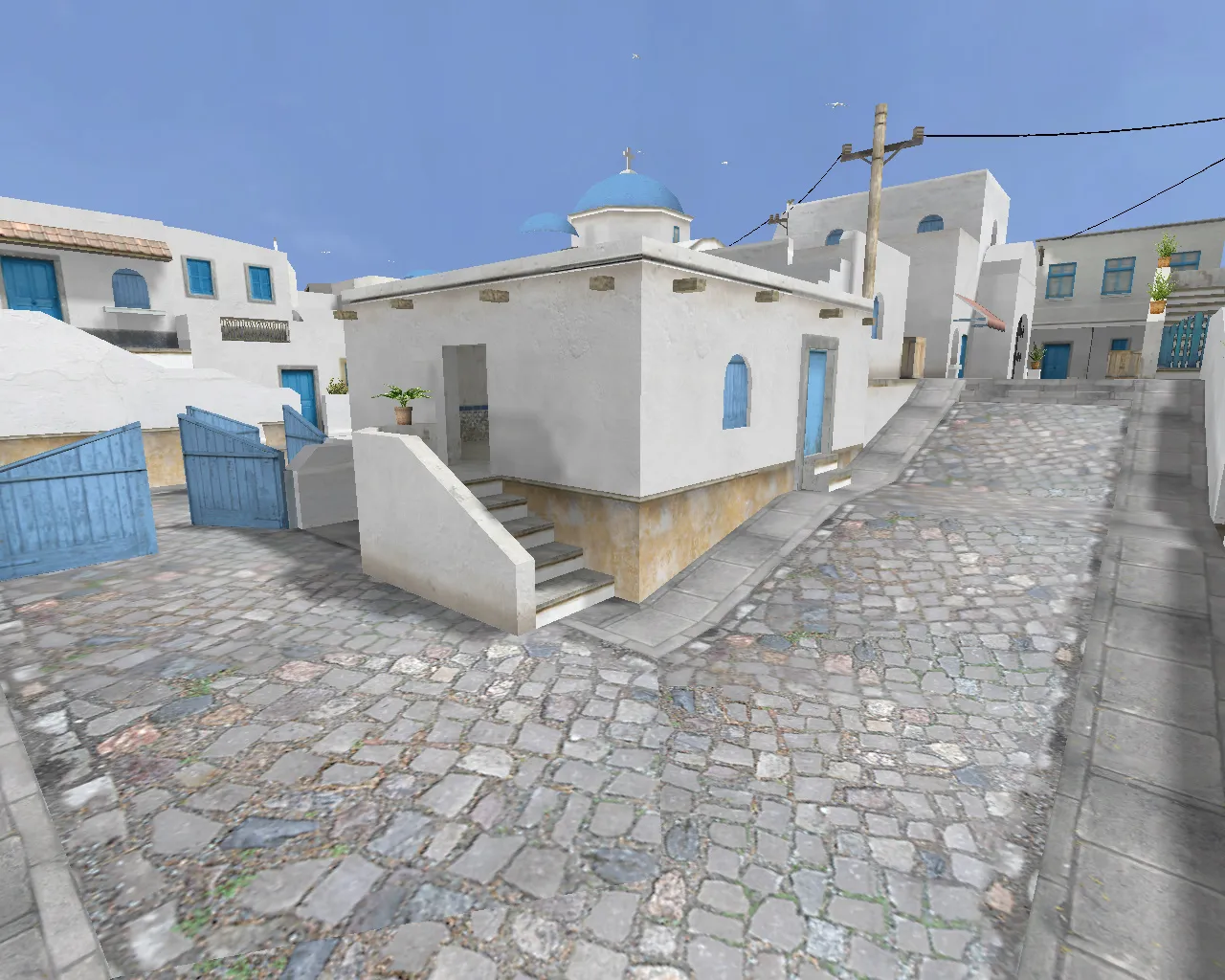 Скриншот  Карта de_santorini для CS 1.6: Погружение в атмосферу Греции