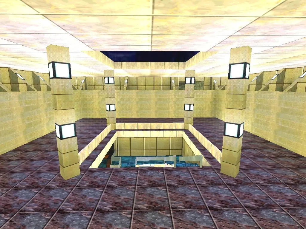 Скриншот  Карта top_secret_base для CS 1.6: тактические возможности и детали