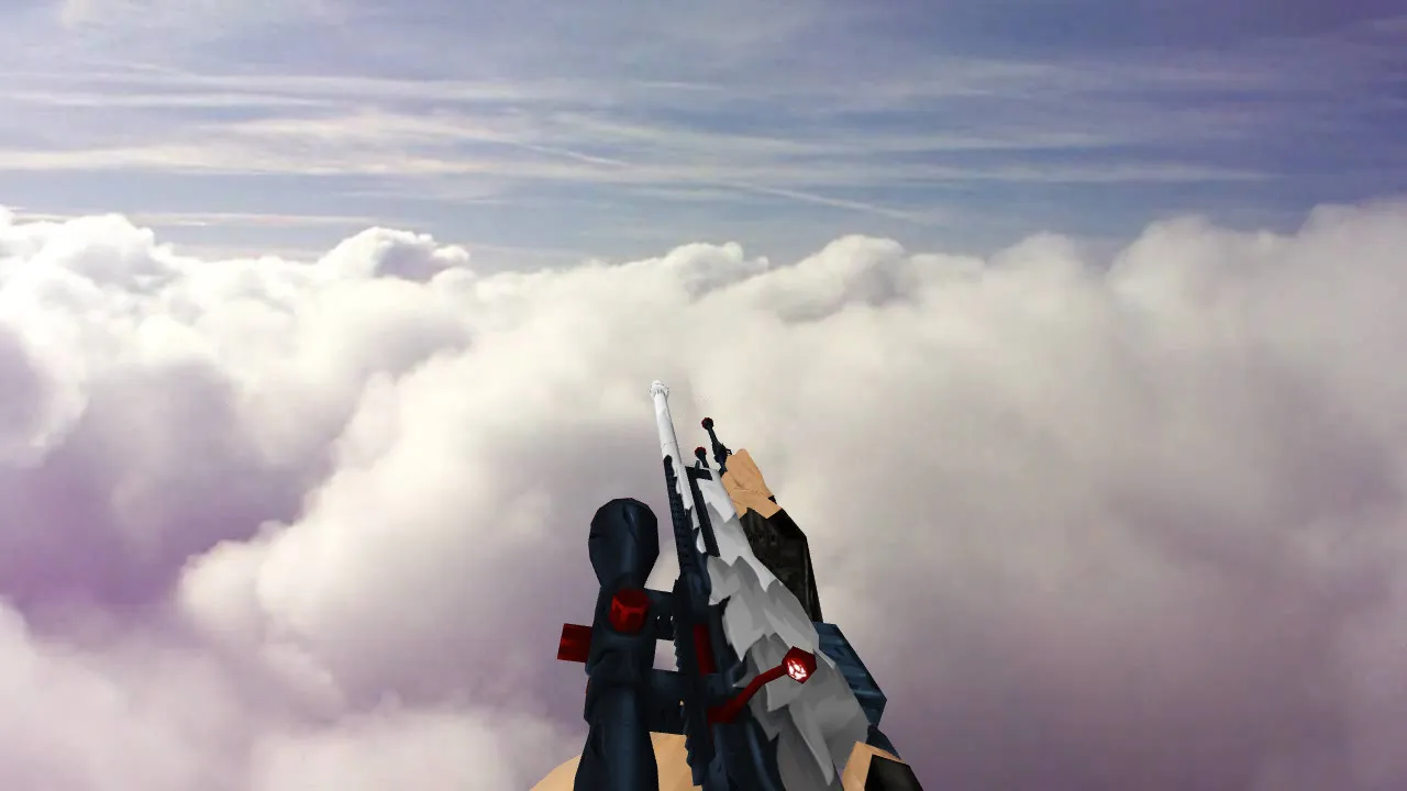Скриншот AWP White Fang для CS 1.6 - Модель с уникальным дизайном