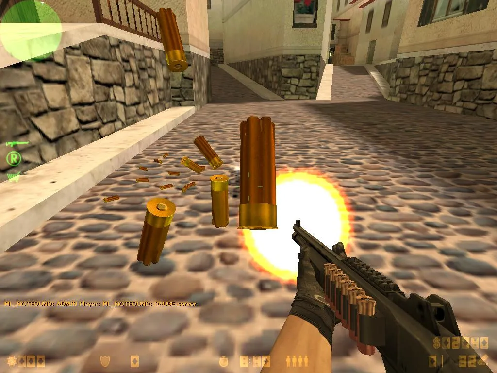 Скриншот  Retexture Shells — модель гильз для CS 1.6: v_ p_ w_ модели, звуки, анимация осмотра и текстуры