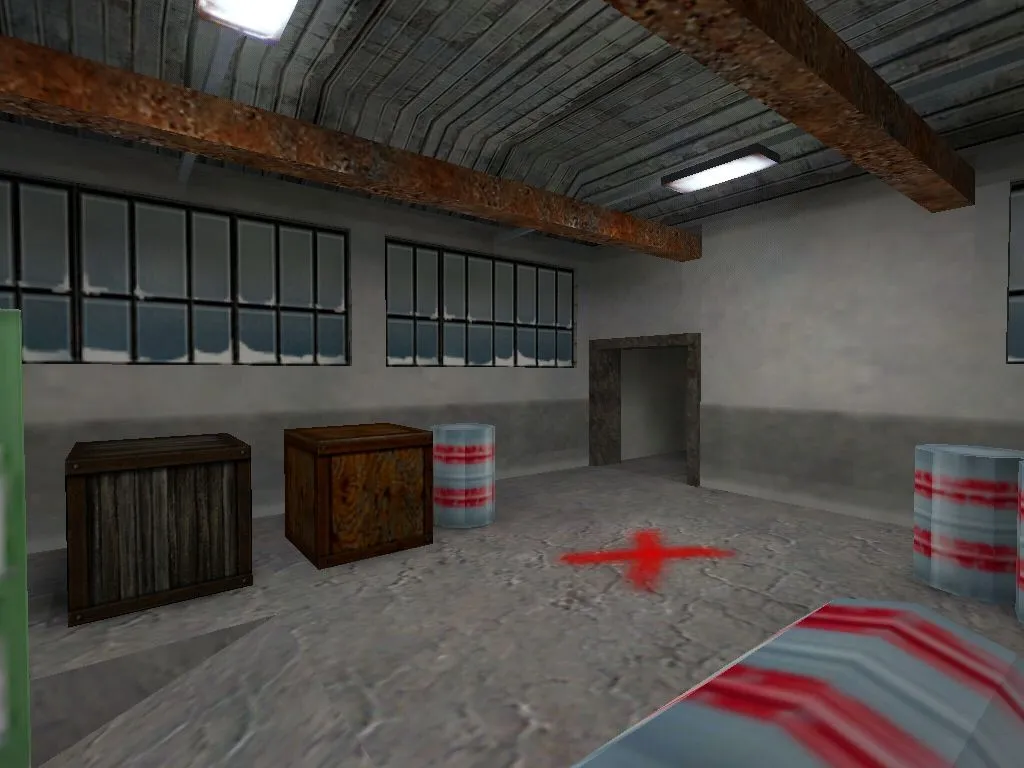 Скриншот  Карта de_buran для CS 1.6: баланс сторон, точки, .nav для ботов и оптимизация wpoly/epoly