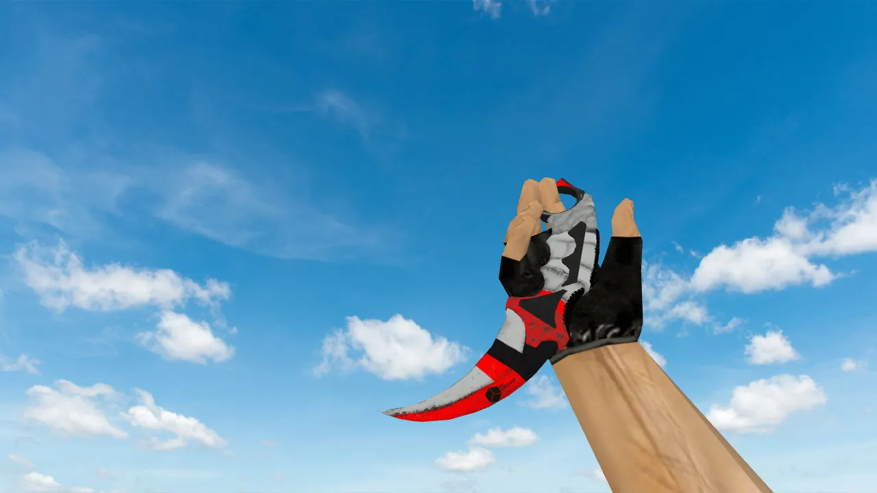 Скриншот Модель ножа Karambit Sci Fi для CS 1.6: v_ и p_ модели, звуки, анимация осмотра, текстуры и качество